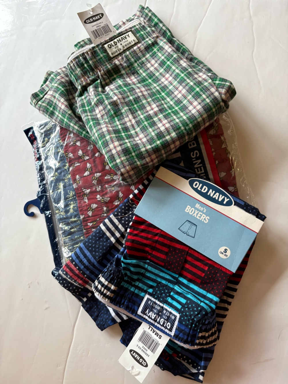 Old Navy Men’s 4 pair Boxer Briefs - Green Plaid & Multi Color Options
